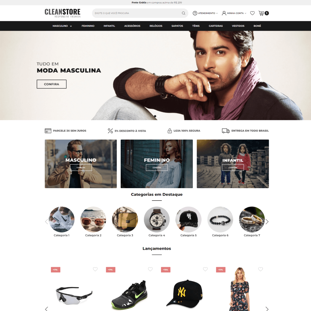 Clean Store Responsive Fashion – Versão Loja Integrada