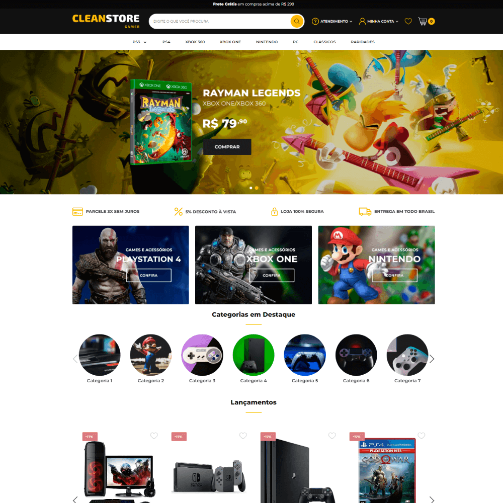 Clean Store Gamer – Versão Loja Integrada
