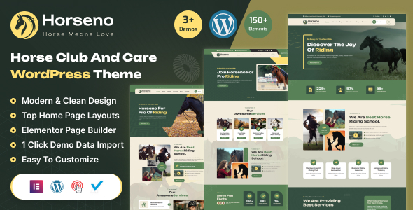 Horseno  - Horse Club & Riding Sports WordPress Theme