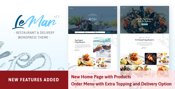 LeMar  - Seafood Restaurant WordPress Theme
